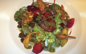 Smoked grouse salad.