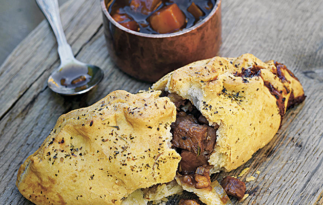 Pheasant and walnut pasties.