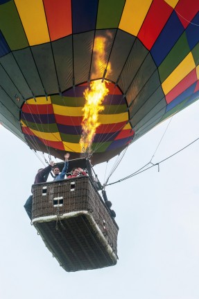 A hot air balloon ride