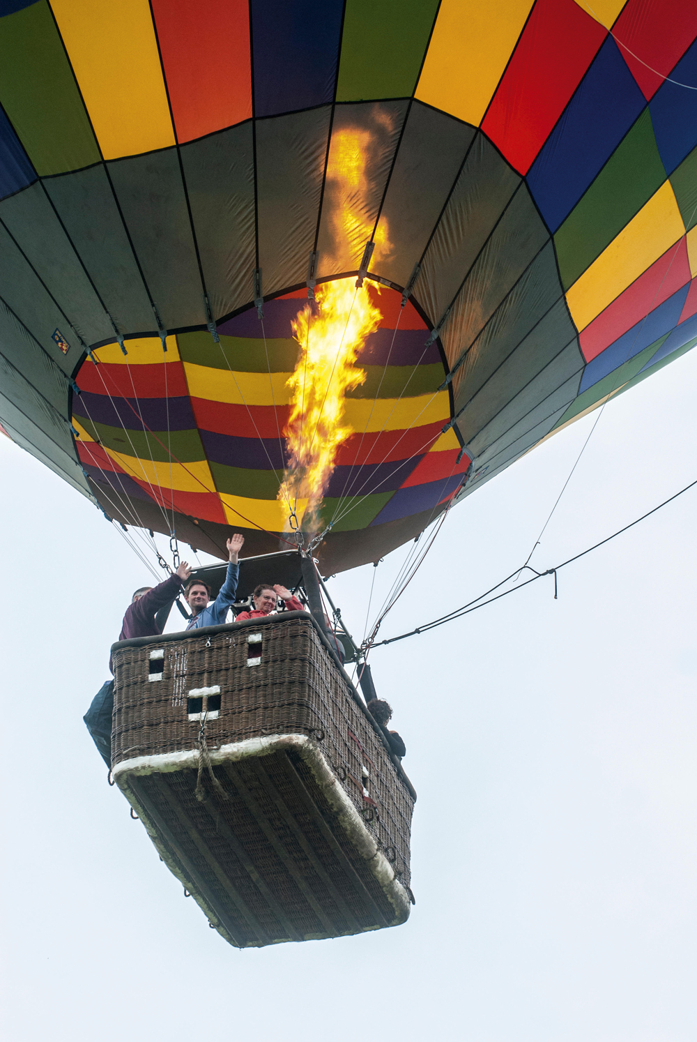 A hot air balloon ride