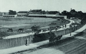 Artillery at The oval in Kennington during WW1