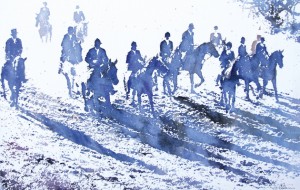 Early Morning Light in the Cotswolds by sporting artist Jeremy Houghton