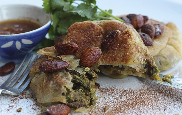 Wild rabbit, almond and saffron pastilla