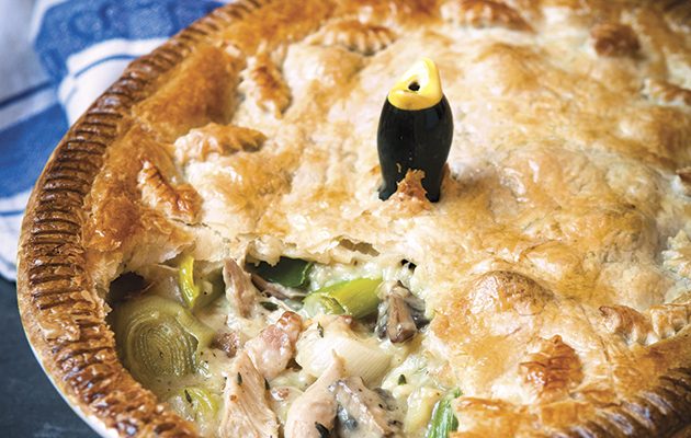 Anna Burges-Lumsden's rabbit, pheasant and bacon pie