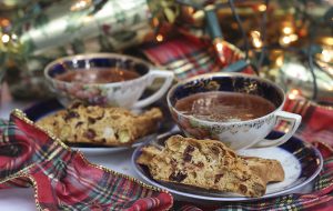Pistachio and cranberry biscotti