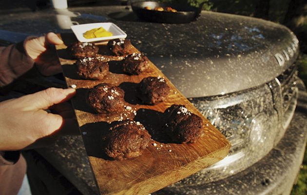 Moroccan spiced mallard burgers