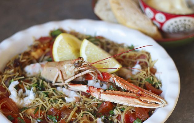 Langoustine fideos