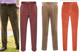 perfect corduroy trousers in different colours