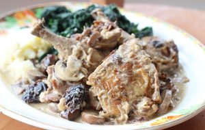 Pheasant with armagnac, chestnuts and prunes