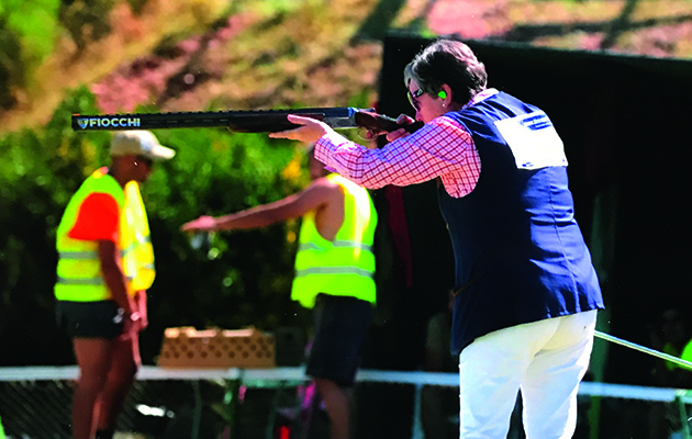 Ladies shooting. Nicola Heron