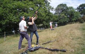 Simulated shooting house parties