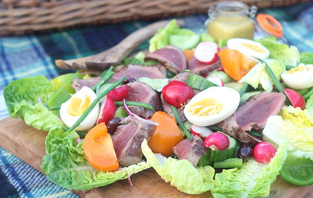 Venison salad niçoise