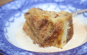 Brandy and orange panettone pudding