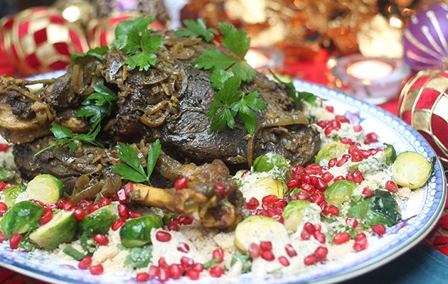 Slow cooked roe haunch