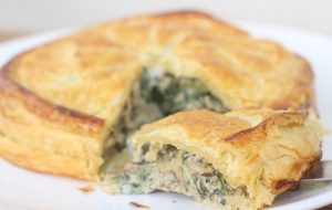 Wild garlic pithivier