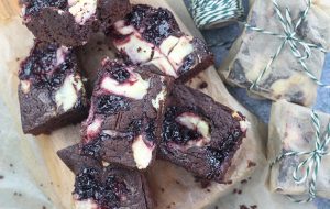 Black forest brownies