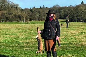 Louisa Clutterbuck in the field