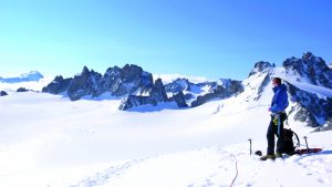 On Aiguille du Tour, part of the Mont Blanc massif