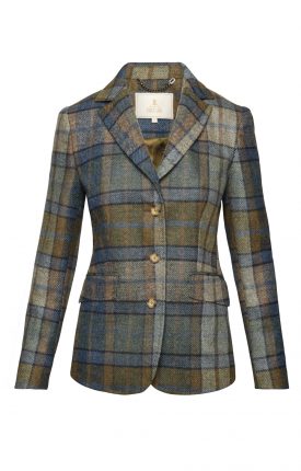 House of Bruar's tweed hacking jacket injects bold colour