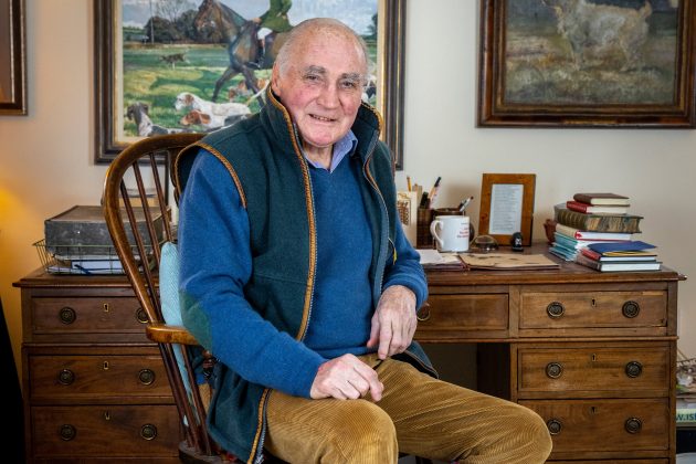 Captain Ian Farquhar at home in the country