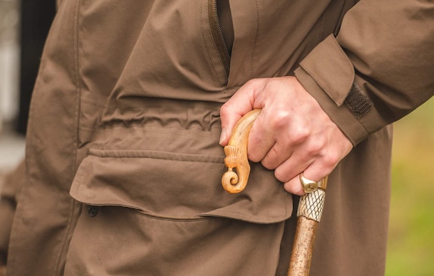 man wearing signet ring