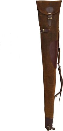 brown leather gun cover 