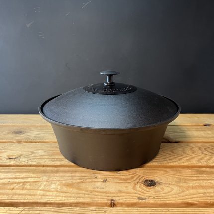 An iron casserole from a Shropshire foundry