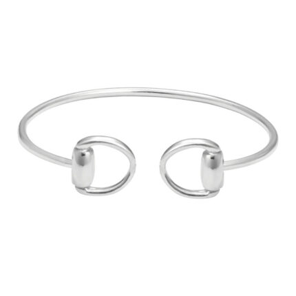 children's silver snaffle bangle