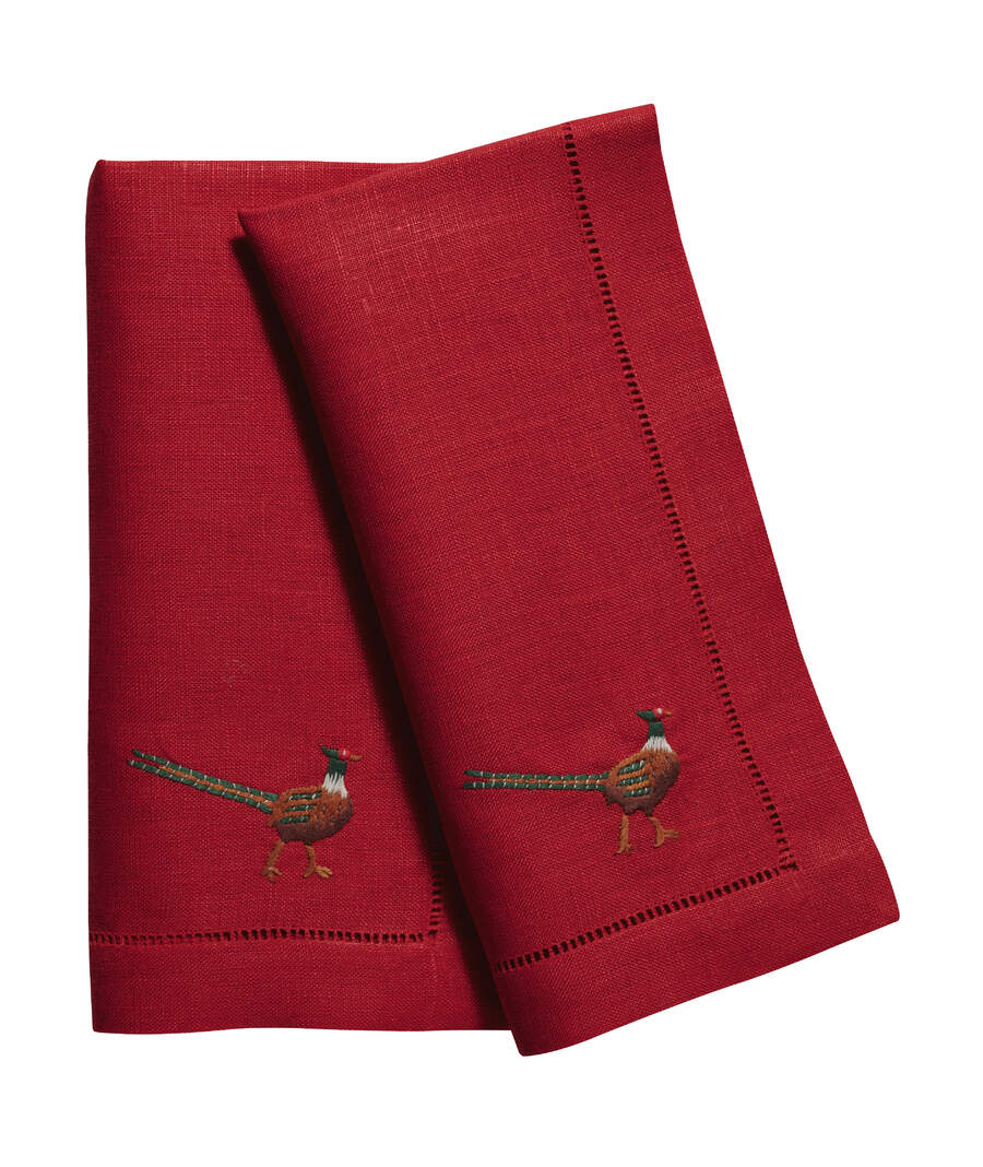 pheasant napkins 