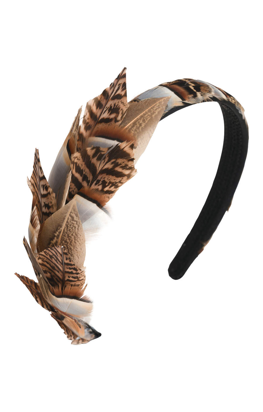 fascinator with pheasant feathers