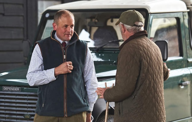 man wearing a shooting tie