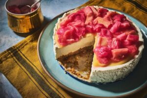 Rhubarb cheesecake