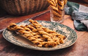 homemade anchovy and cheese straws