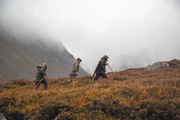 walking in Scottish highlands