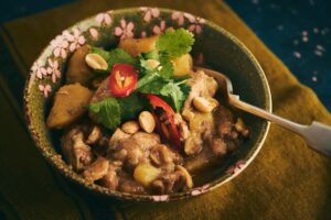 pheasant massaman curry