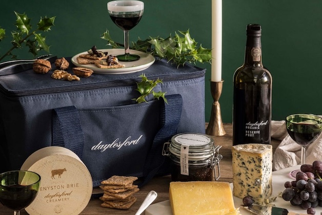 Daylesford winter cheese and port hamper 
