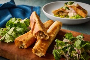 spicy pheasant taquitos