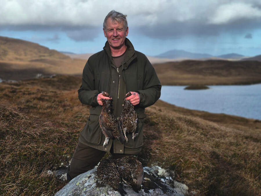 man with grouse