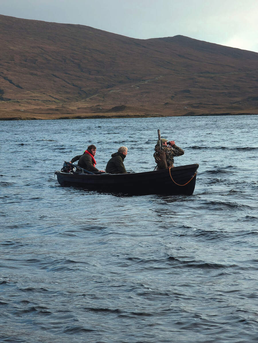 boat in Scotland on loch