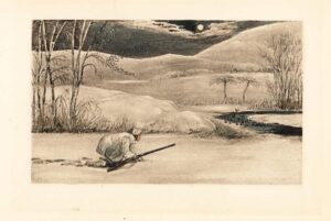 Mad Jack Mytton stalking duck in his nightshirt