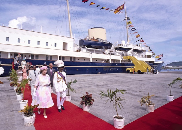 The late Queen and Prince Philip