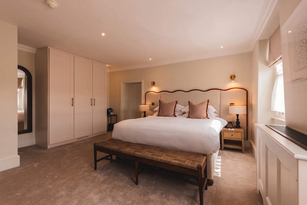 The Feathers Hotel bedroom