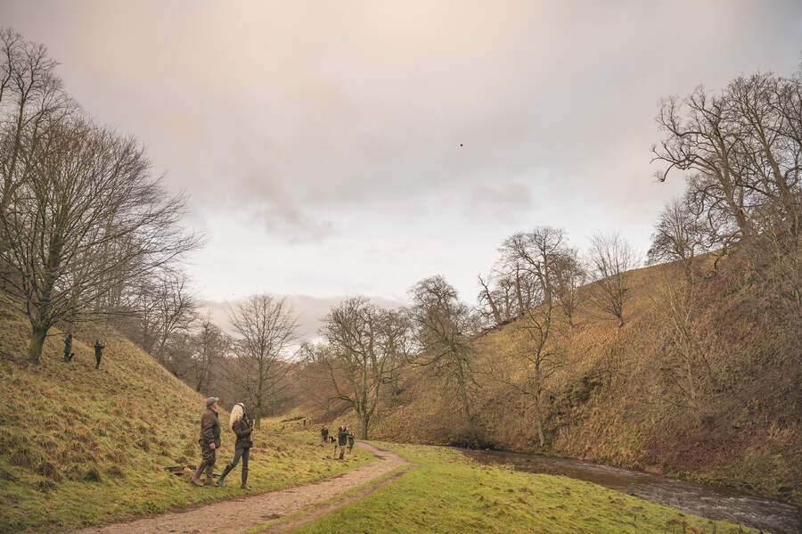 woman pheasant shooting 