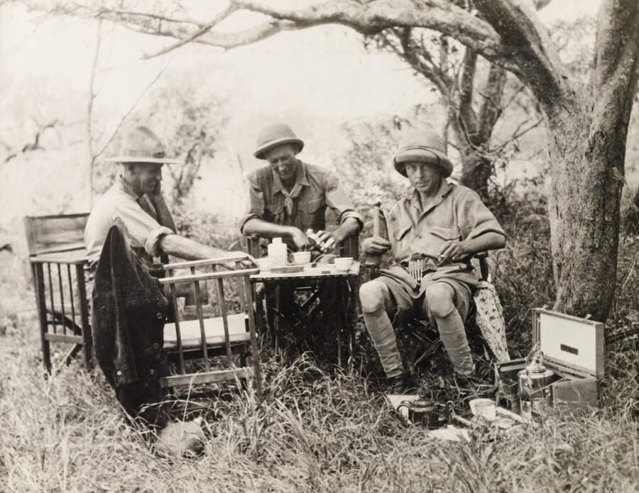 Edwardian men on safari