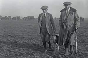 men with whippet