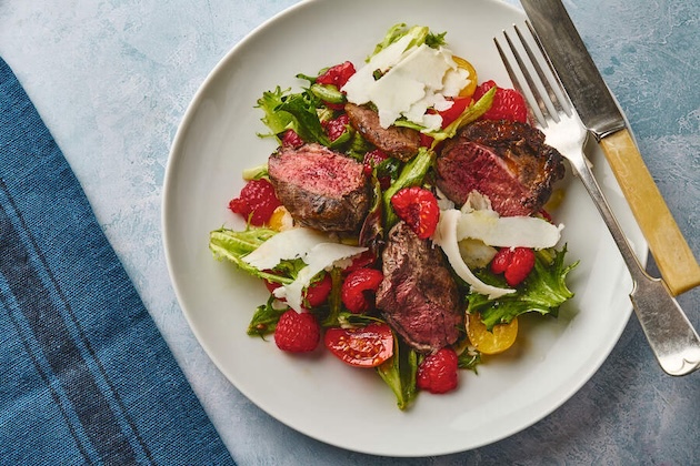 grouse breast salad