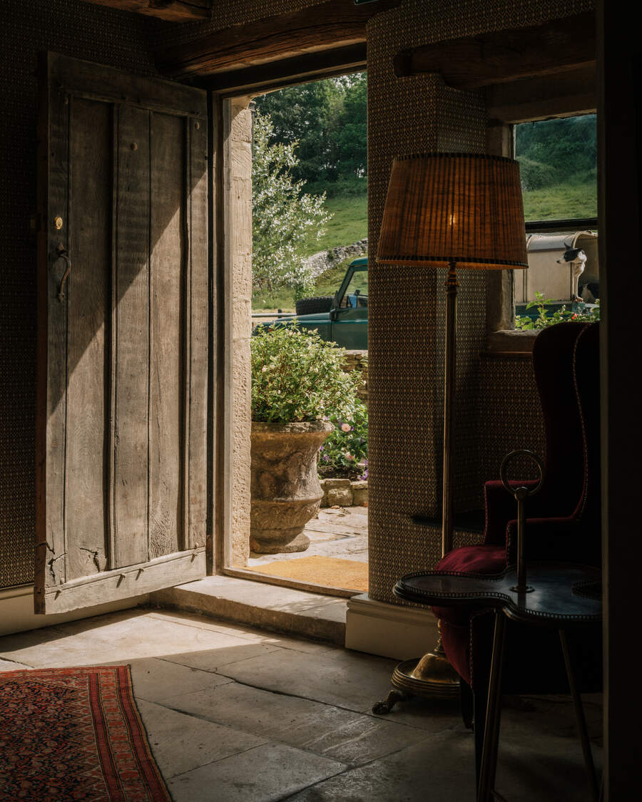 country hotel entrance