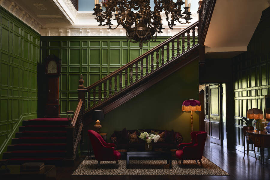 Dumbleton Hall staircase