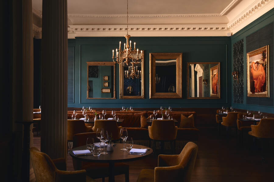 Dumbleton Hall dining room