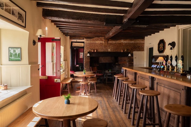 The Merry Harriers bar